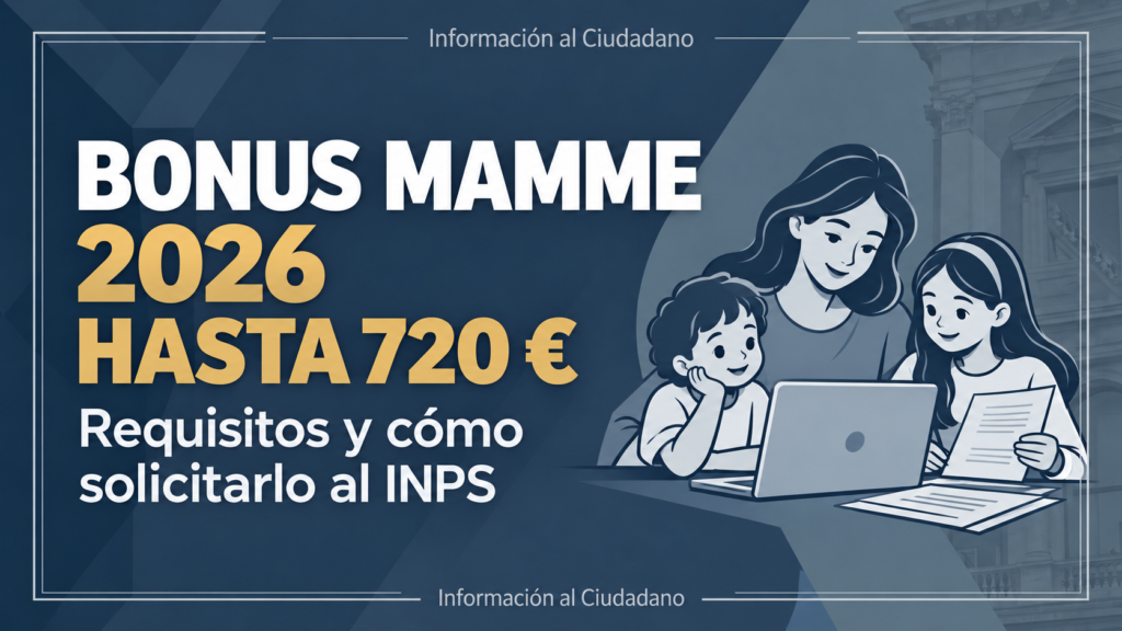 Madre con sus hijos frente a una computadora en casa