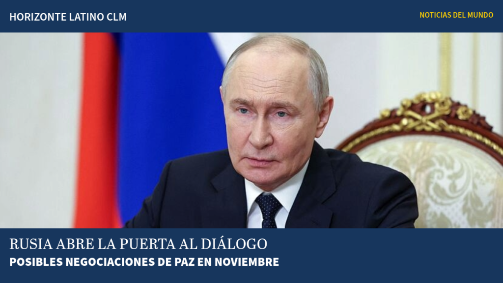 Vladímir Putin, presidente de Rusia, en una fotografía de archivo que acompaña una noticia sobre las posibles negociaciones de paz con Ucrania en noviembre de 2026.