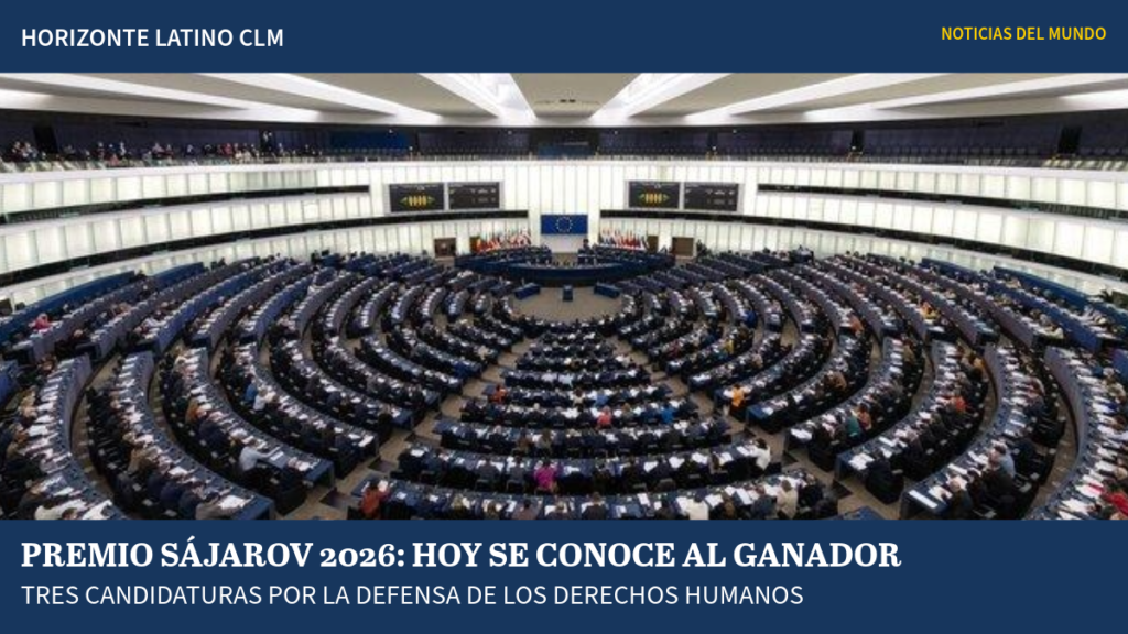 Hemiciclo del Parlamento Europeo en Estrasburgo, institución que concede el Premio Sájarov 2026.