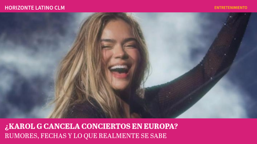 Karol G durante una presentación musical; su gira europea de 2027 genera rumores de cancelaciones y dudas sobre la venta de entradas.