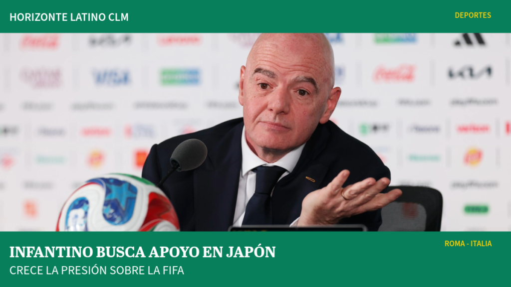 Gianni Infantino, presidente de la FIFA, durante una comparecencia pública. La fotografía no debe presentarse como tomada en Japón a menos que su procedencia lo confirme.